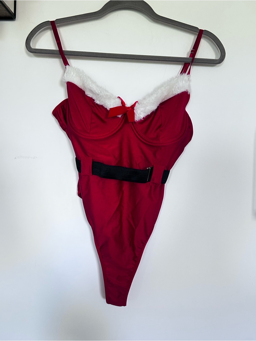 RSLove Red & White Sexy Santa Mrs.Klaus Bodysuit Size Medium